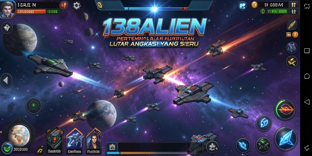 Tampilan mendebarkan dari pertempuran luar angkasa di 138ALIEN.