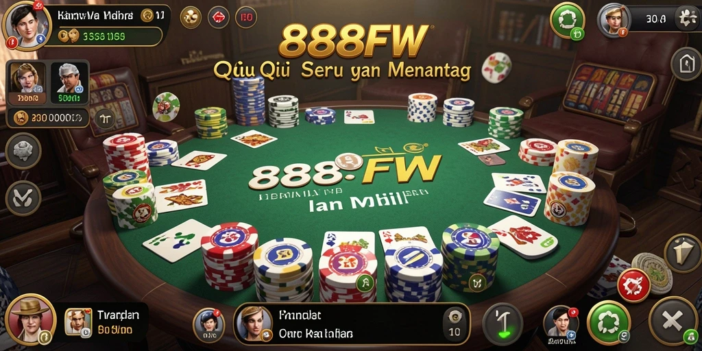 Tampilan gameplay menarik dari 888FW di layar perangkat.