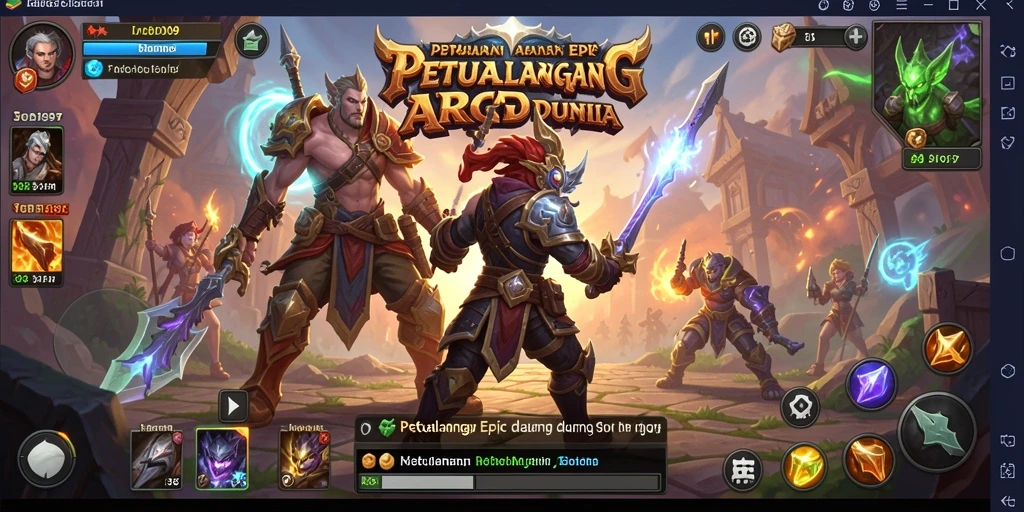 Gameplay ARPG menampilkan pertempuran dinamis dan eksplorasi dunia terbuka.