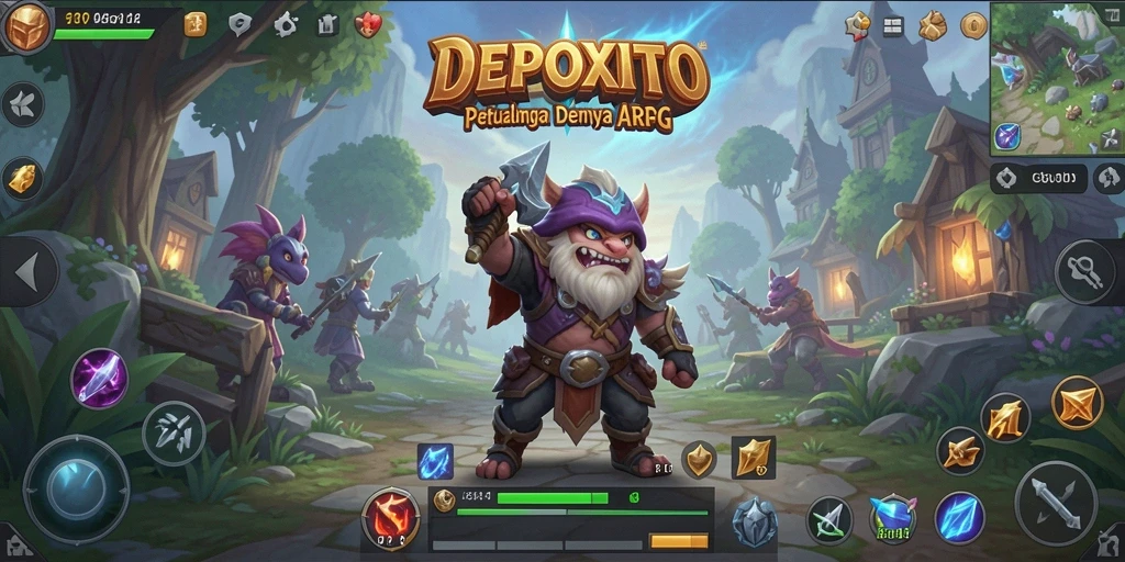 Tangkapan layar DEPOXITO menampilkan aksi seru dalam pertempuran ARPG.