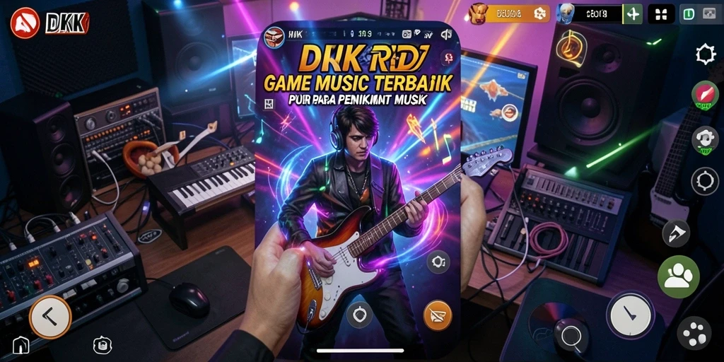 Screenshot DKK menampilkan pengalaman bermain musik yang seru dan interaktif.