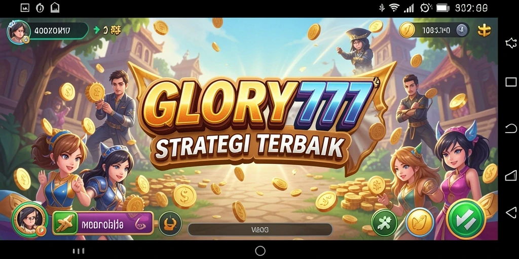 Tampilan gameplay menegangkan dari GLORY777 di tengah strategi pertempuran.