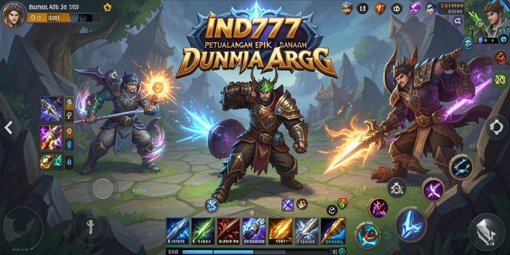 Screenshot IND777 menampilkan seru dan mendebarkannya pertarungan ARPG.