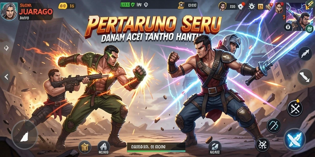 Gameplay JUARAGO yang menegangkan dan mendebarkan.