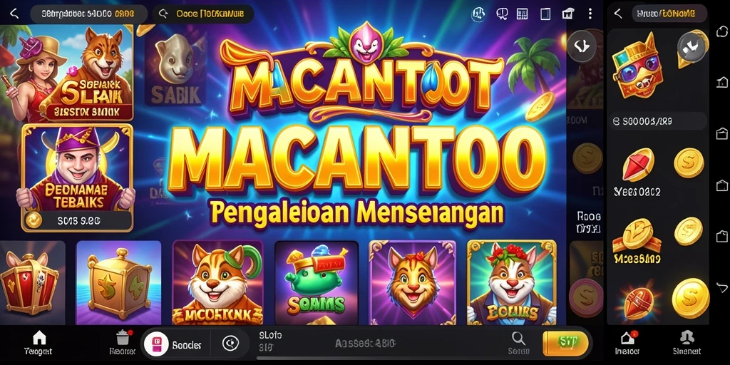 Screenshot utama <strong>MACANTOTO</strong> menunjukkan gameplay yang menarik dan penuh warna.