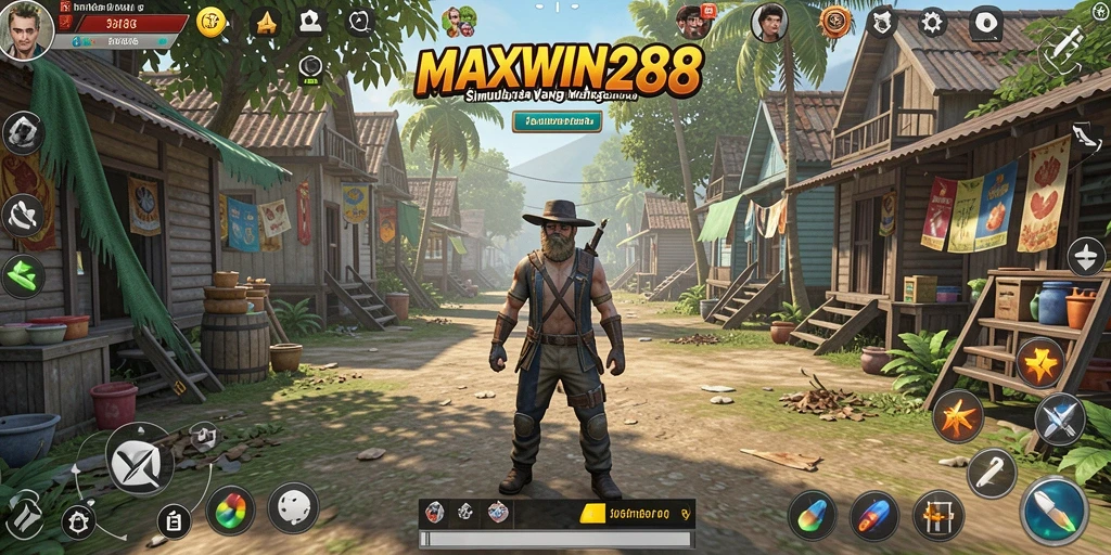Tampilan gameplay <strong>MAXWIN288</strong> menunjukkan berbagai aktivitas simulasi yang seru.