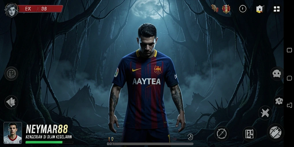 Gameplay NEYMAR88 yang menegangkan dan menyeramkan di dalam kegelapan.