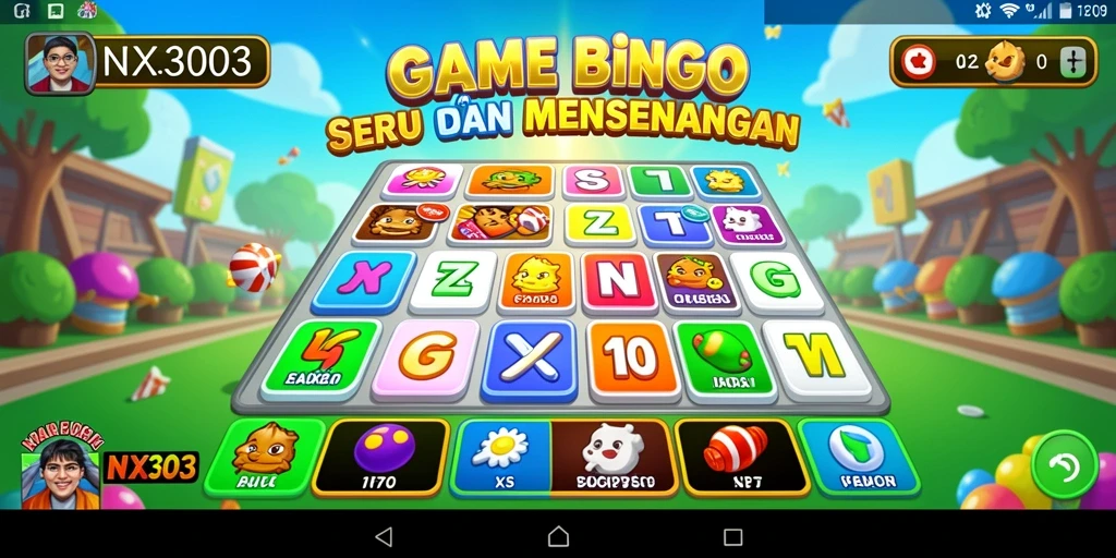 Tangkapan layar gameplay Bingo yang seru dan interaktif.