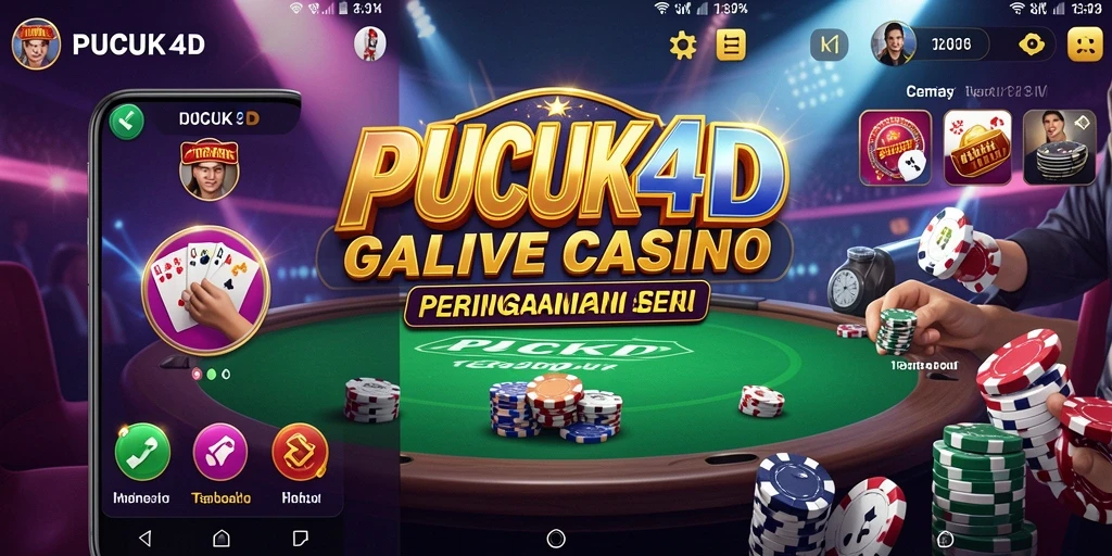 Tampilan gameplay Live Casino yang mengasyikkan dan interaktif di PUCUK4D.