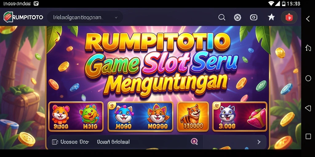 Screenshot game RUMPITOTO menampilkan tampilan gameplay Slot yang menarik.
