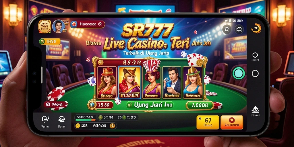 Tampilan gameplay SR777 yang menakjubkan di Live Casino.
