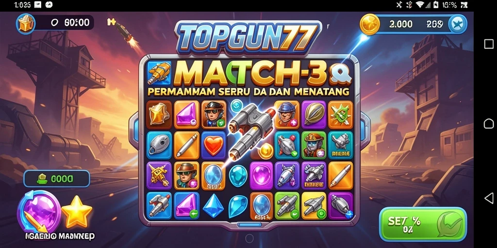 Gameplay seru dari TOPGUN77 yang penuh warna dan menantang.